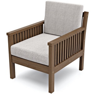 Изображение товара Кресло Arsko Норман орех серая рогожка