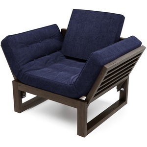 Изображение товара Кресло Arsko Балтик венге синяя рогожка