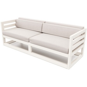 Изображение товара Диван Arsko Магнус Б беленый дуб велюр светло-серый