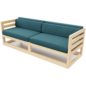 Изображение товара Диван Arsko Магнус Б сосна велюр голубой