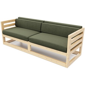 Изображение товара Диван Arsko Магнус Б сосна велюр зеленый