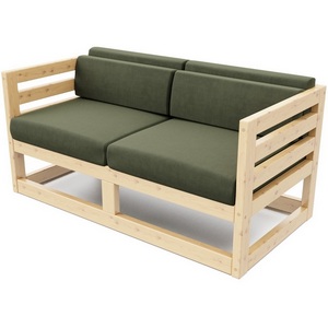 Изображение товара Диван Arsko Магнус М сосна велюр зеленый