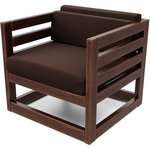 Изображение товара Кресло Arsko Магнус орех велюр коричневый