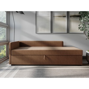 Изображение товара Диван-кровать Arsko Велес Угол левый рогожка коричневая