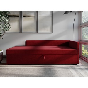Изображение товара Диван-кровать Arsko Велес Угол правый велюр красный