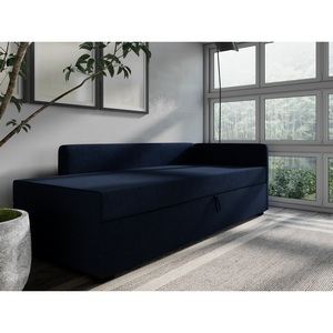 Изображение товара Диван-кровать Arsko Велес Угол правый велюр синий