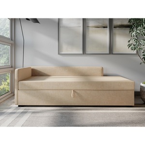 Изображение товара Диван-кровать Arsko Велес Угол левый велюр бежевый