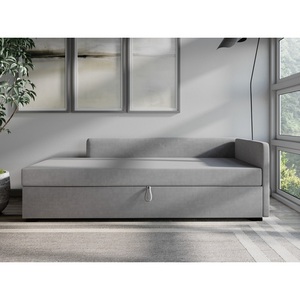 Изображение товара Диван-кровать Arsko Велес Угол правый велюр серый