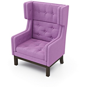 Изображение товара Кресло Arsko Айверс Хай Орех рогожка фиолетовая
