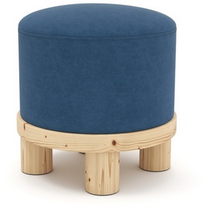 Изображение товара Пуф Arsko Сканди 1 синий велюр