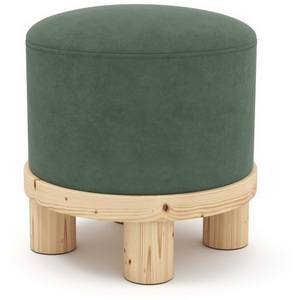 Изображение товара Пуф Arsko Сканди 1 зеленый велюр