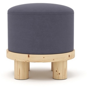 Изображение товара Пуф Arsko Сканди 1 фиолетовый велюр