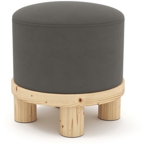 Изображение товара Пуф Arsko Сканди 1 каменный велюр