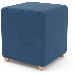 Изображение товара Пуф Arsko Мозли 1 синий велюр