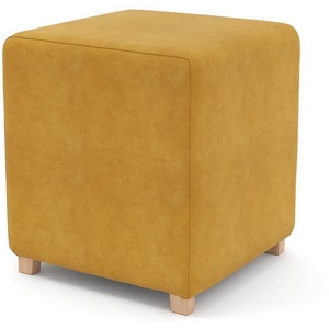 Изображение товара Пуф Arsko Мозли 1 горчичный велюр