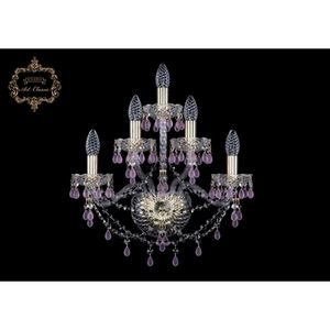 Изображение товара Хрустальное бра Art Classic 45597 10.24.2+2+1.165.Gd.V7010 подсвечник с подвесками