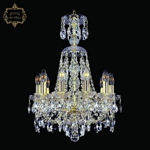Изображение товара Подвесная люстра с хрустальными подвесками Art Classic 11.21 11.21.10.141.XL-62.Gd.Sp подсвечник с подвесками