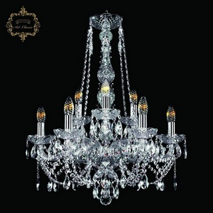 Изображение товара Подвесная люстра с хрустальными подвесками Art Classic 11.21 11.21.6+3.200.h-68.Cr.Sp подсвечник с подвесками