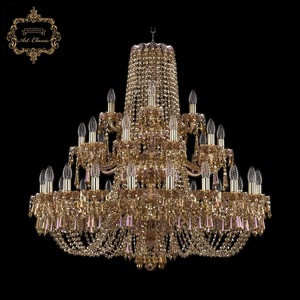 Изображение товара Подвесная люстра с хрустальными подвесками Art Classic 11.23 11.23.20+10+5.360.3d.Gd.Dr.M777 подсвечник с подвесками