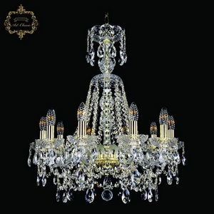 Изображение товара Подвесная люстра с хрустальными подвесками Art Classic 11.25 11.25.10.200.XL-68.Gd.Sp подсвечник с подвесками