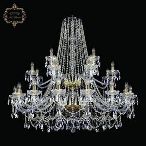 Изображение товара Подвесная люстра с хрустальными подвесками Art Classic 11.25 11.25.16+8+4.460.2d.Br.Sp подсвечник с подвесками