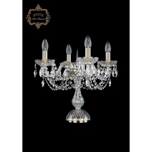 Изображение товара Хрустальная настольная лампа с подвесками Art Classic 45241 12.11.4.141-37.Br.Sp подсвечник