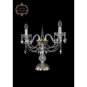 Изображение товара Хрустальная настольная лампа с подвесками Art Classic 45271 12.12.2.141-37.Gd.Sp подсвечник