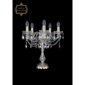 Изображение товара Хрустальная настольная лампа с подвесками Art Classic 45271 12.12.5.141-45.Gd.Sp подсвечник