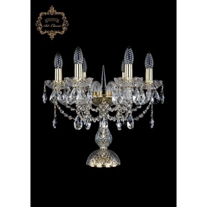 Изображение товара Хрустальная настольная лампа с подвесками Art Classic 45271 12.12.6.141-37.Gd.Sp подсвечник