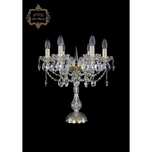 Изображение товара Хрустальная настольная лампа с подвесками Art Classic 45271 12.12.6.141-45.Gd.Sp подсвечник