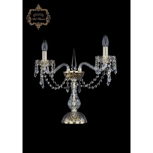 Изображение товара Хрустальная настольная лампа с подвесками Art Classic 45231 12.23.2.141-37.Gd.Dr подсвечник