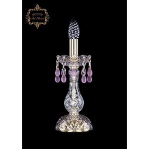 Изображение товара Хрустальная настольная лампа с подвесками Art Classic 45597 12.24.1-26.Gd.V7010 подсвечник