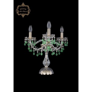 Изображение товара Хрустальная настольная лампа с подвесками Art Classic 45597 12.24.3.141-37.Br.V5001 подсвечник