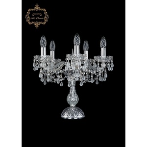 Изображение товара Хрустальная настольная лампа с подвесками Art Classic 45597 12.24.5.141-37.Cr.V0300 подсвечник