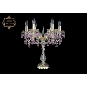 Изображение товара Хрустальная настольная лампа с подвесками Art Classic 45597 12.24.6.141-45.Gd.V7010 подсвечник
