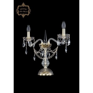 Изображение товара Хрустальная настольная лампа с подвесками Art Classic 45962 12.25.2.141-37.Gd.Sp подсвечник