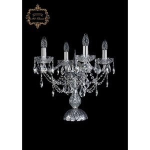 Изображение товара Хрустальная настольная лампа с подвесками Art Classic 45962 12.25.4.141-37.Cr.Sp подсвечник