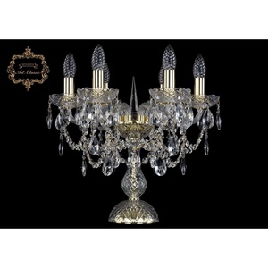 Изображение товара Хрустальная настольная лампа с подвесками Art Classic 45962 12.25.6.141-37.Gd.Sp подсвечник