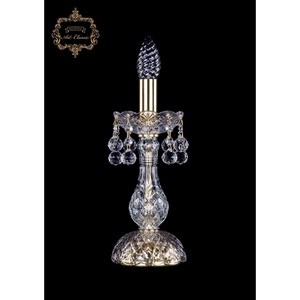 Изображение товара Хрустальная настольная лампа с подвесками Art Classic 46327 12.26.1-26.Gd.B подсвечник