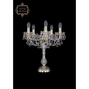 Изображение товара Хрустальная настольная лампа с подвесками Art Classic 46327 12.26.5.141-45.Gd.B подсвечник