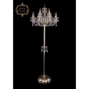 Изображение товара Хрустальный торшер под старину Art Classic 45241 13.11.8+4.195.P.h-165.Gd.Sp с подвесками