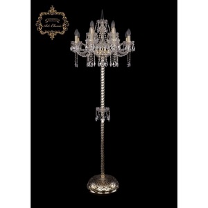 Изображение товара Хрустальный торшер под старину Art Classic 45271 13.12.8+4.195.P.h-165.Gd.Sp с подвесками