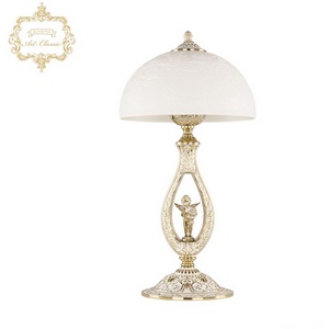 Изображение товара Настольная лампа с ангелочками Art Classic 32.14 32.1400L.30.GW.Rose.FA10M