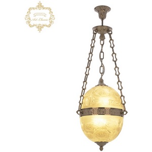 Изображение товара Подвесной светильник Art Classic 34.10 34.1000P.25.NW.Rose в форме шара