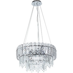 Изображение товара Подвесная люстра каскадная хрустальная Arte Lamp Nicoletta A1051SP-10CC