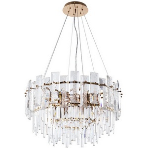 Изображение товара Подвесная люстра каскадная хрустальная Arte Lamp Nicoletta A1052SP-10GO