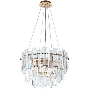 Изображение товара Подвесная люстра каскадная хрустальная Arte Lamp Nicoletta A1052SP-8GO