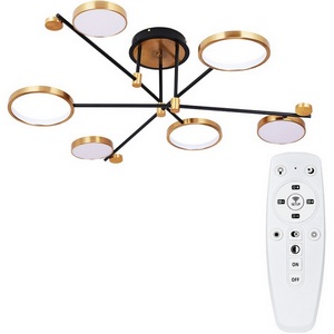 Изображение товара Потолочная светодиодная люстра с пультом для светильника с пультом управления на штанге Arte Lamp Holly A1364PL-6PB