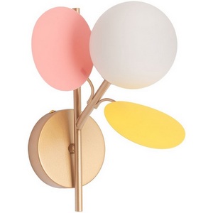 Изображение товара Бра с цветным плафоном Arte Lamp Peacock A1369AP-1MD в форме шара