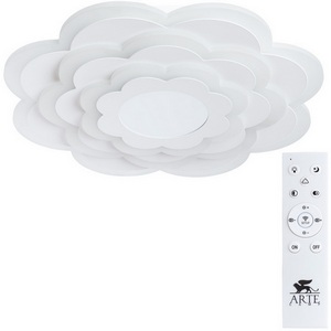 Изображение товара Потолочный светильник с пультом LED Arte Lamp Multi-space A1431PL-1WH (Умный дом, Алиса) с цветами